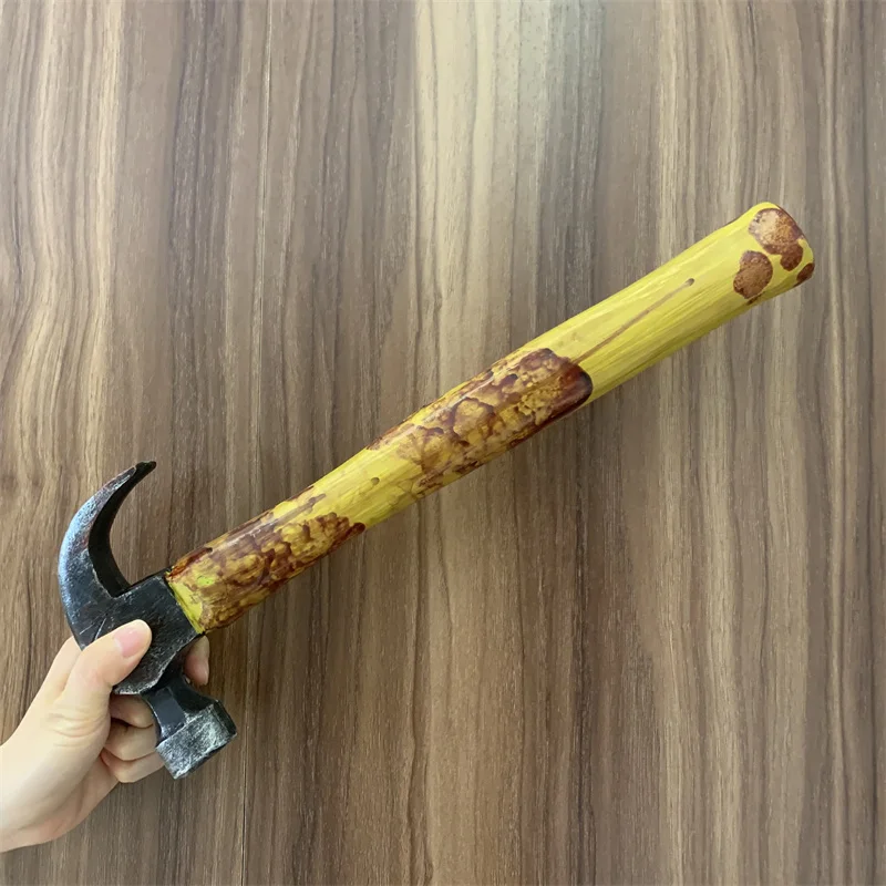 Stage Props Jackhammer Repairman Tool Carpenter\'s Hammer Model Cosplay Halloween Scare Props Safety PU Kids Educate Toy