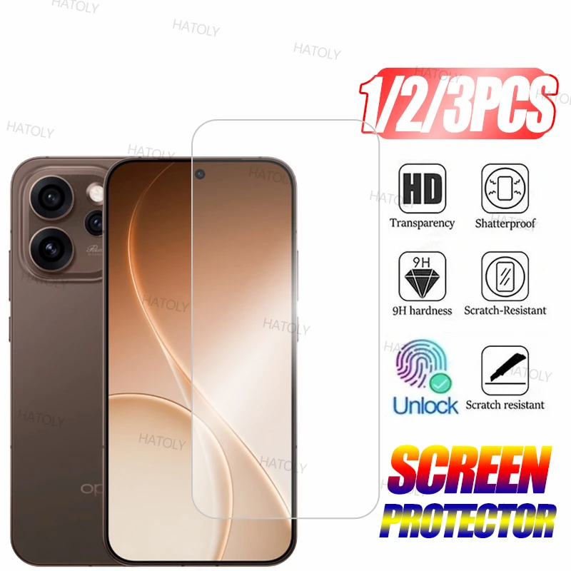 

Защитное стекло для экрана 1/2/3 шт. для Oppo Reno15 Pro Max, закаленное стекло с полным покрытием, защита от царапин, для Reno15 Pro Max