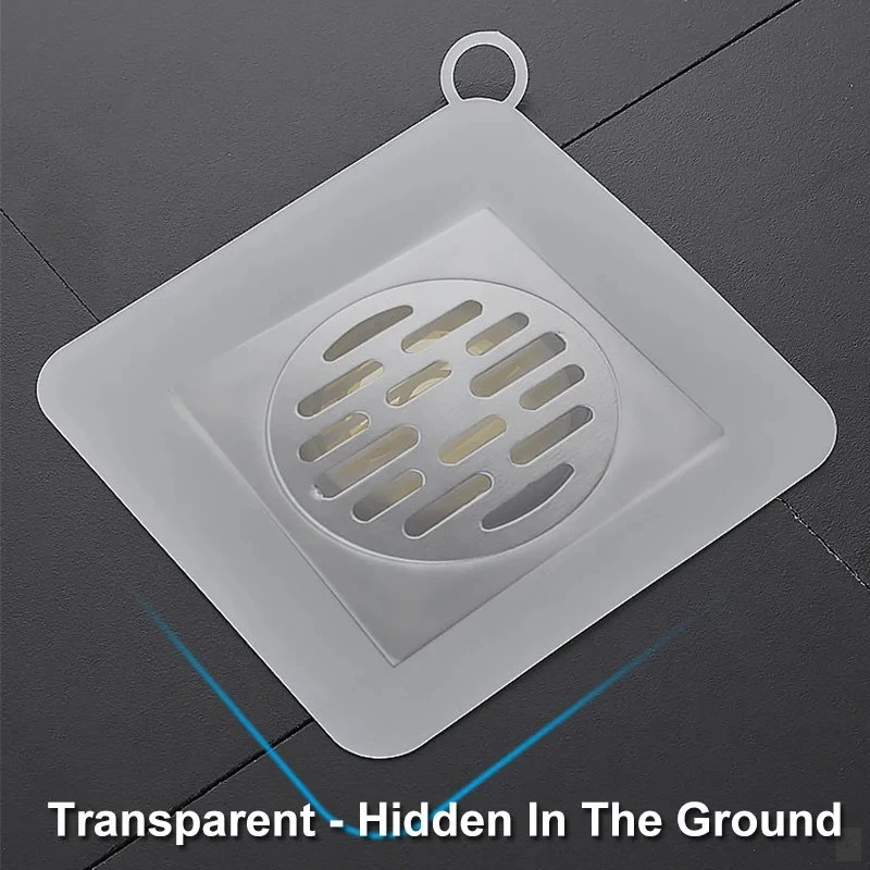 Insect-proof Seal Household Sewer Pipe Sink Anti-smell Floor Cover Thick Silicone Floor Drain Deodorant Cover Bathroom Deodorant