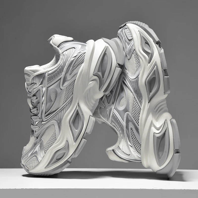 

Men's Breathable Casual Sneakers Luxury Trainer Fashion Loafers Running Shoes - Comfortable Race Shoes for Male