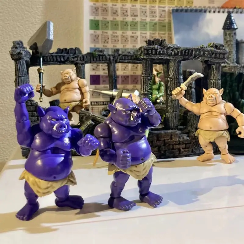 Figurine d'action mobile Cabin Goblin 2, Joint du diable rouge et vert, modèle Super Flexible de 8cm, jouets de collection classiques, cadeau, en Stock