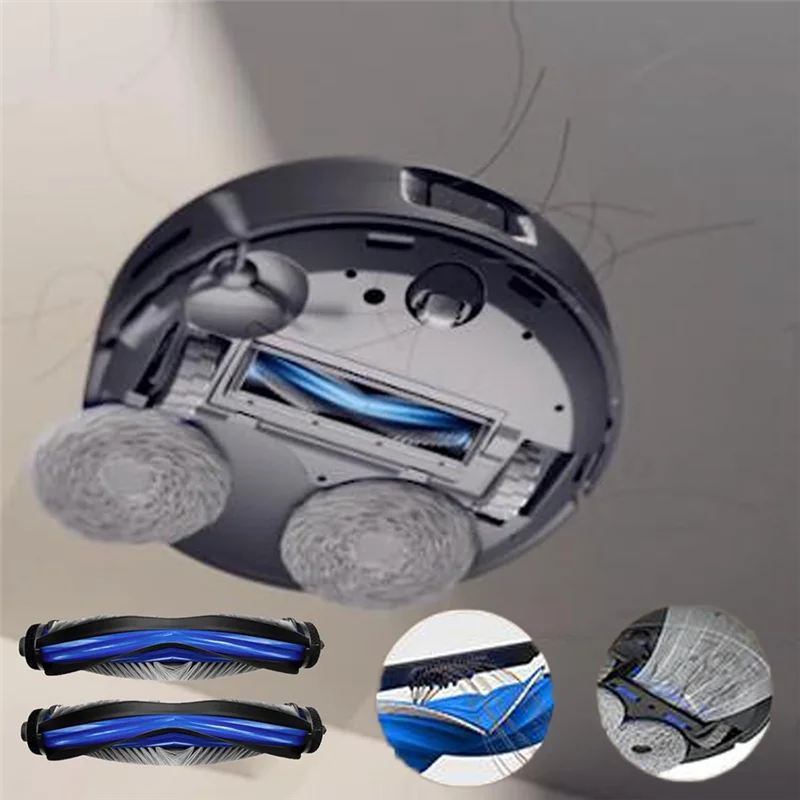 BAAO-19PCS Forecovacs Deebot X8 Pro Omnii Acessórios para aspirador de pó Escovas laterais principais Panos de esfregão Filtros HEPA Sacos de pó