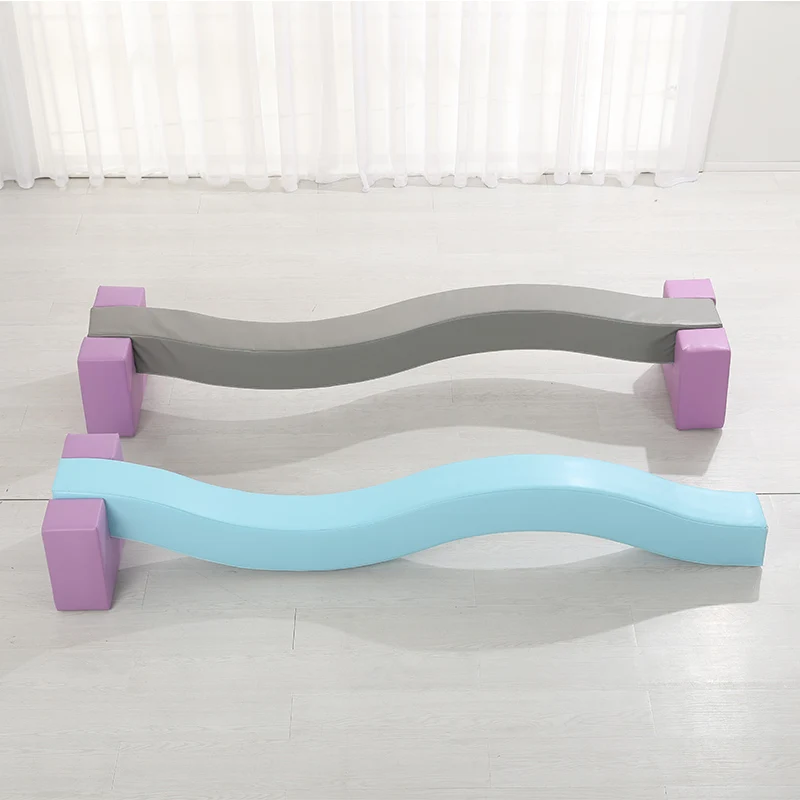 Educational Play Area Sensory Training Equipment Indoor Balance Combination Children Indoor Wooden Training Balance Beam