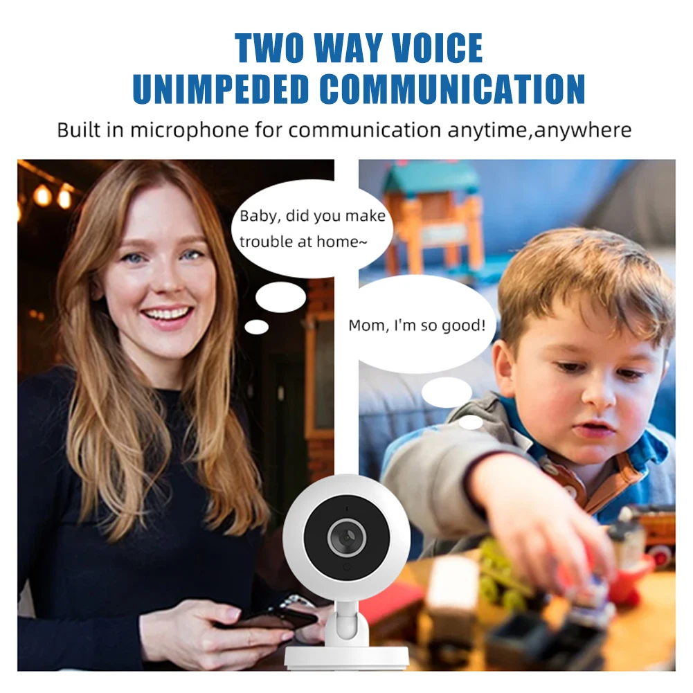 2MP 1080P Smart WIFI IP Kamera AI Humanoiden Erkennung Home Security Intercom CCTV Baby Monitor