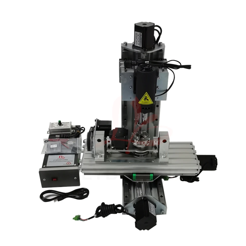 LY2515 Vertical Engraving Machine 3axis 4axis 5axis 1000W Column Type CNC Router Engraving Drilling and Milling Machine