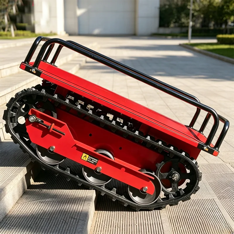 Remote Operated Crawler Carrier Compact Tracked Transporter for Forestry Harvesting Material Moving
