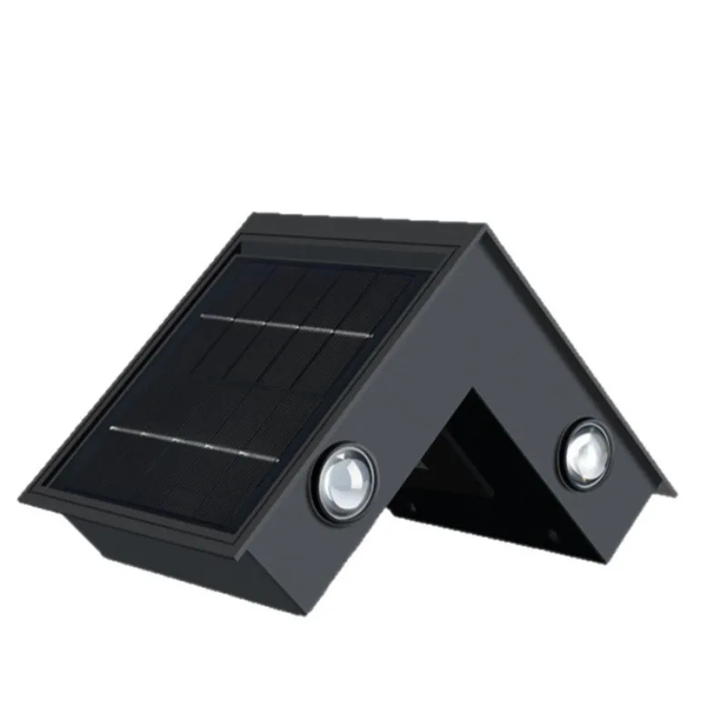 

Solar 90 Degree Corner Lamp Wall Lamp Outdoor Courtyard Villa Atmosphere Exterior Wall Garden L-shaped Wall Washer Lamp