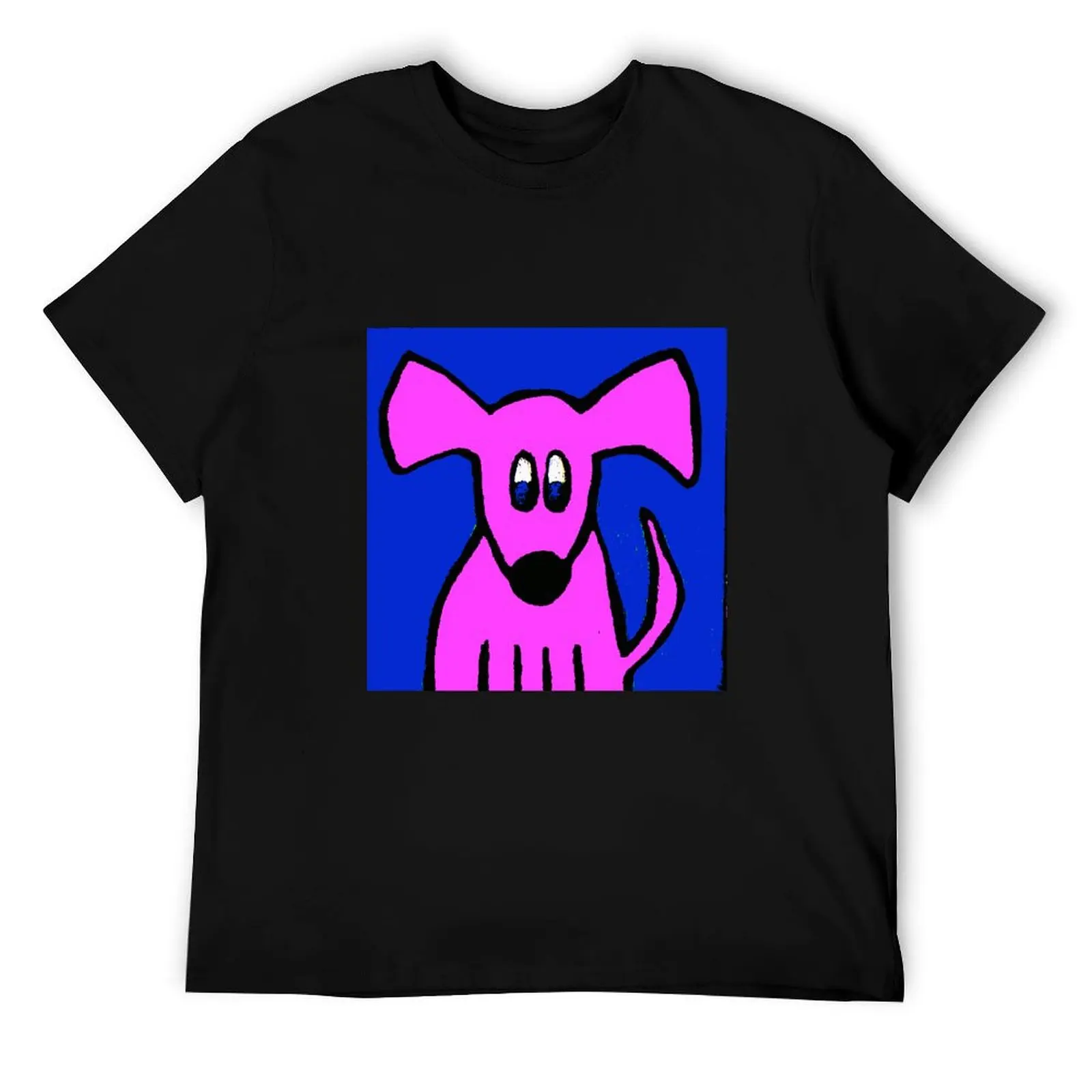

pink dog T-Shirt man graphic t shirt man t shirt luxury mens graphic t shirts T-Shirt