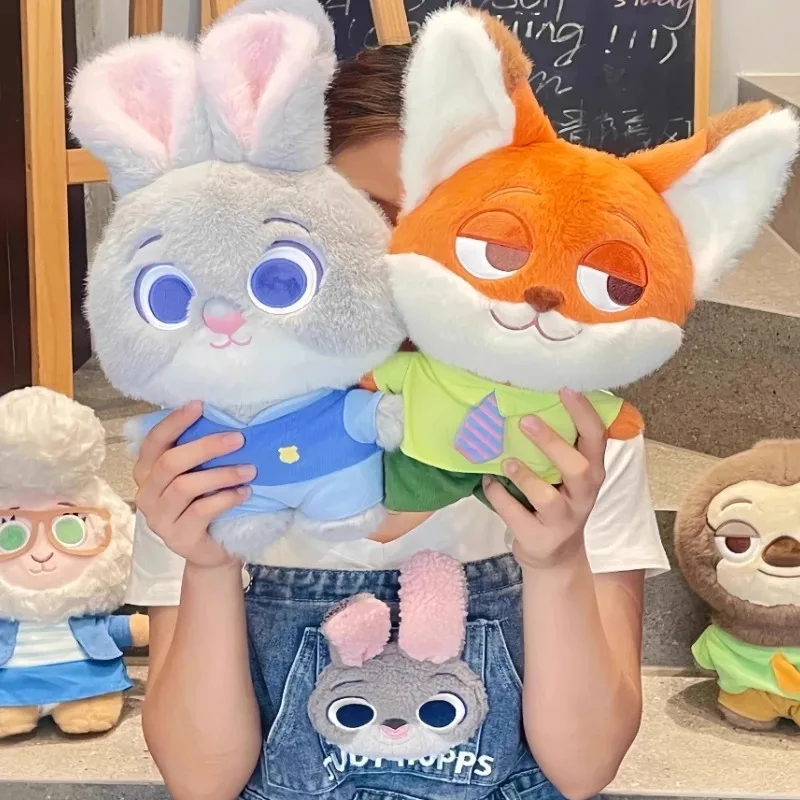 ديزني Zootopia لينة أفخم جودي دمية الثعلب نيك دمية ألعاب من القطيفة الفتيات الهدايا الكسل الثعلب نيك أرنب بلوشي Q نسخة دمية #2