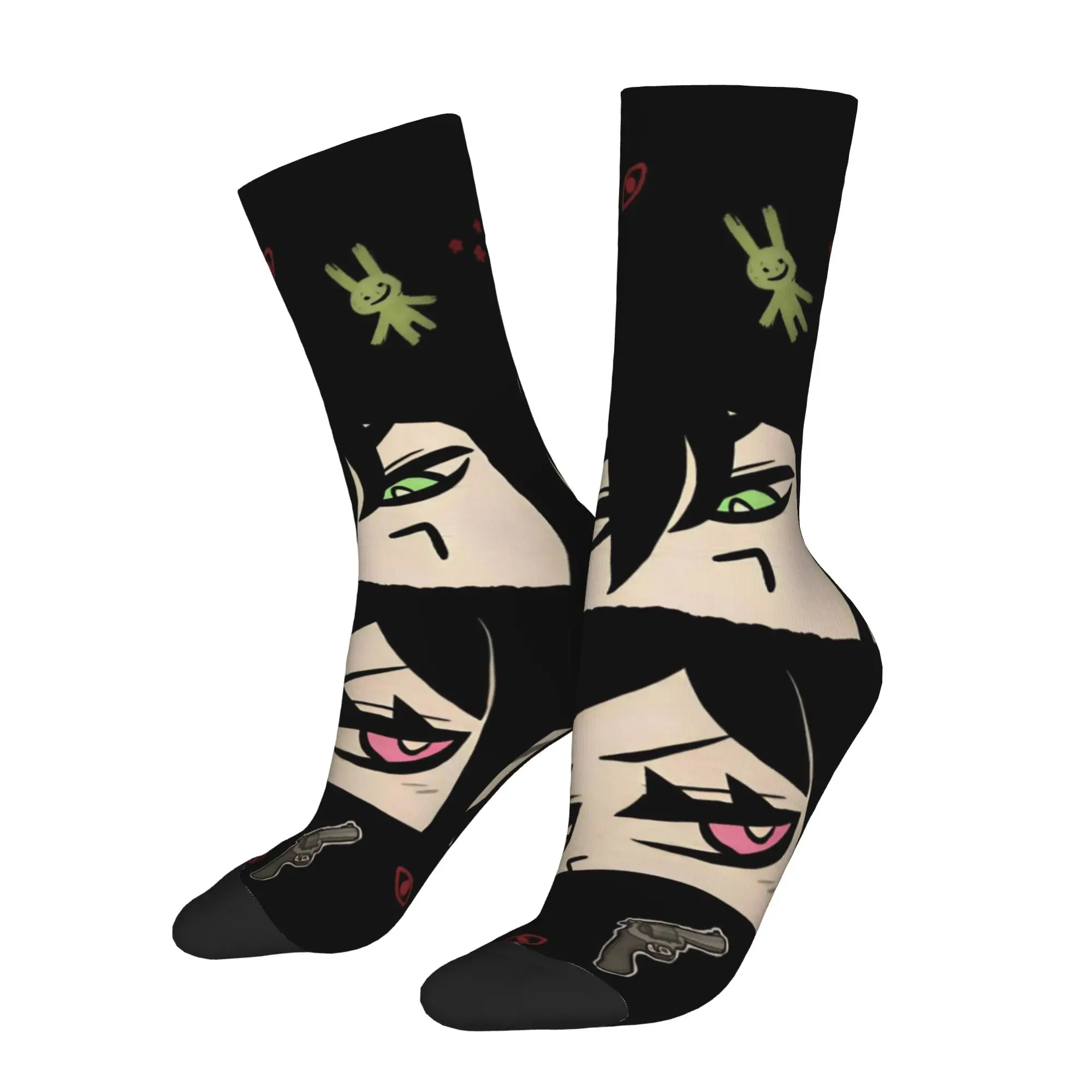 Autumn Winter Retro Unisex Game The Coffin Of A-Andy And L-Leyley Socks  Sweat Absorbing Football Socks