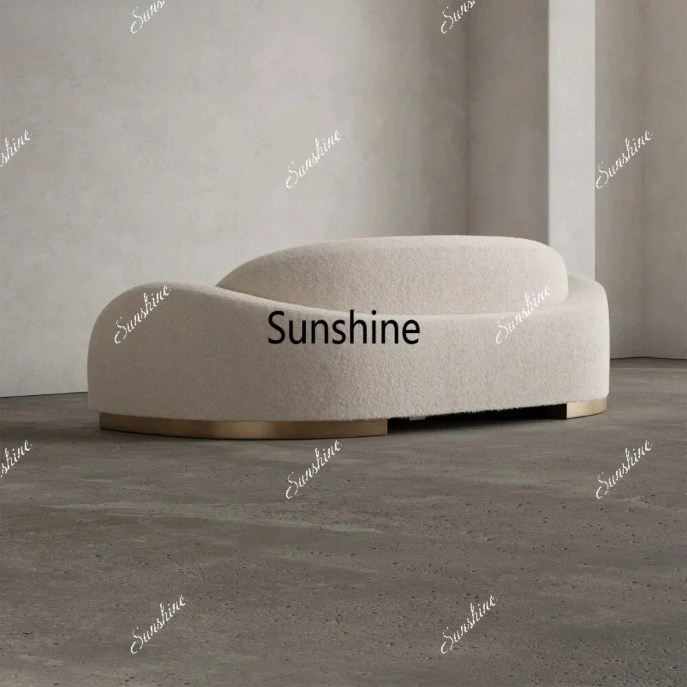 Nordic modern simple small apartment sofa light luxury living room hotel reception sofaTJ