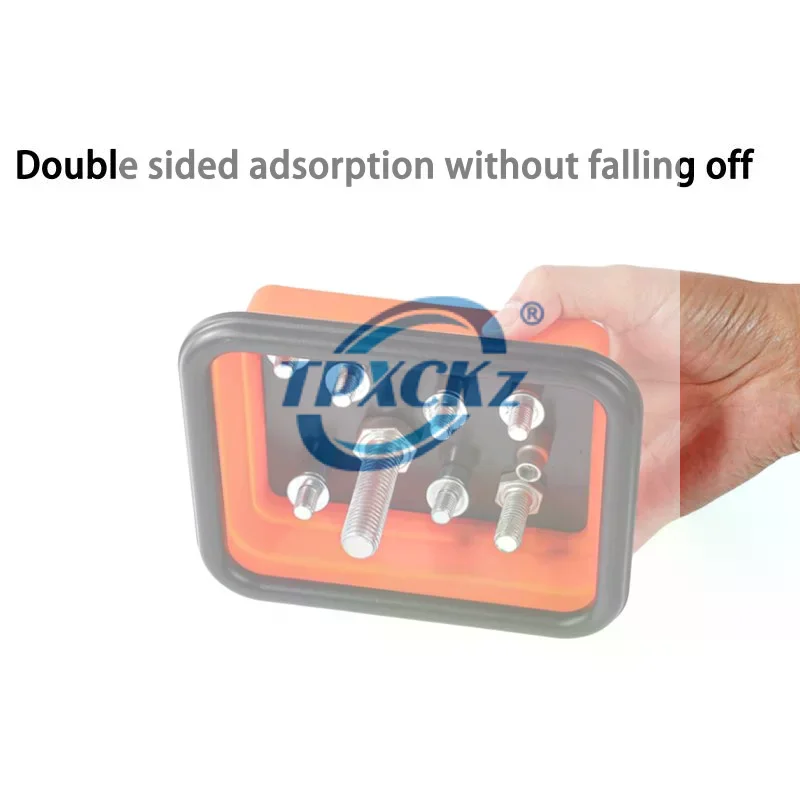 Foldable Silicone Magnetic Parts Tray Anti Slip Hardware Screw Wrench Storage Organizer For Auto Repair Workshop Garage Tools
