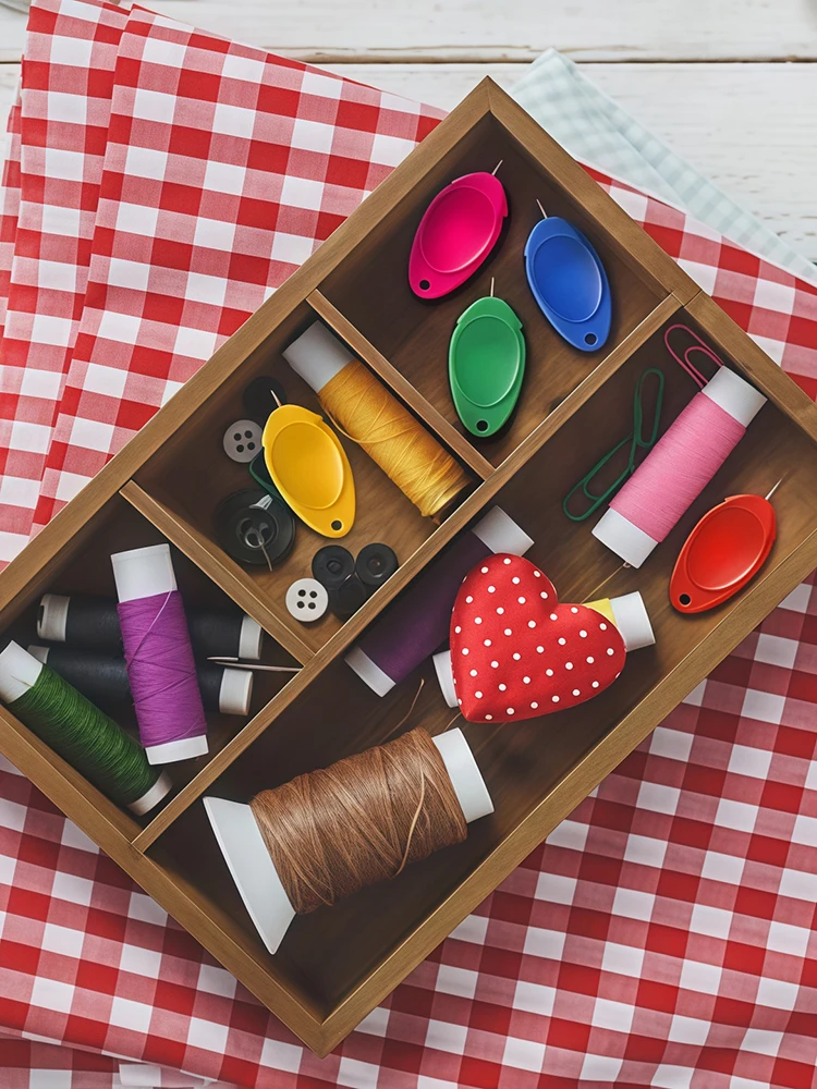 Enfile-aiguille automatique facile, Guide pour personnes âgées, accessoire de couture, bricolage, maison, accessoires de machine à coudre faits à la main, 5/10 pièces