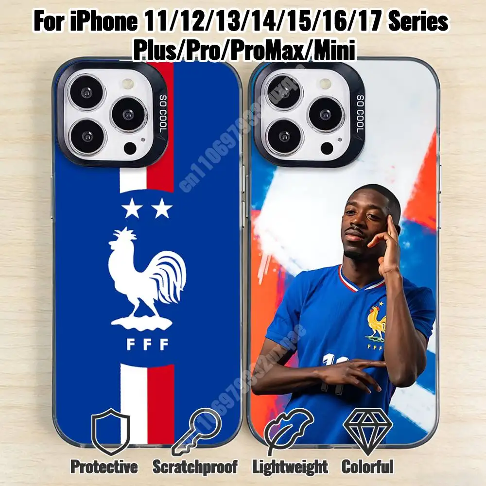 

France Football D-Dembele-S Phone Case for iPhone 17 16 Max Mini 15 14 13 Pro Plus 12 11 X XS Air Premium Protector