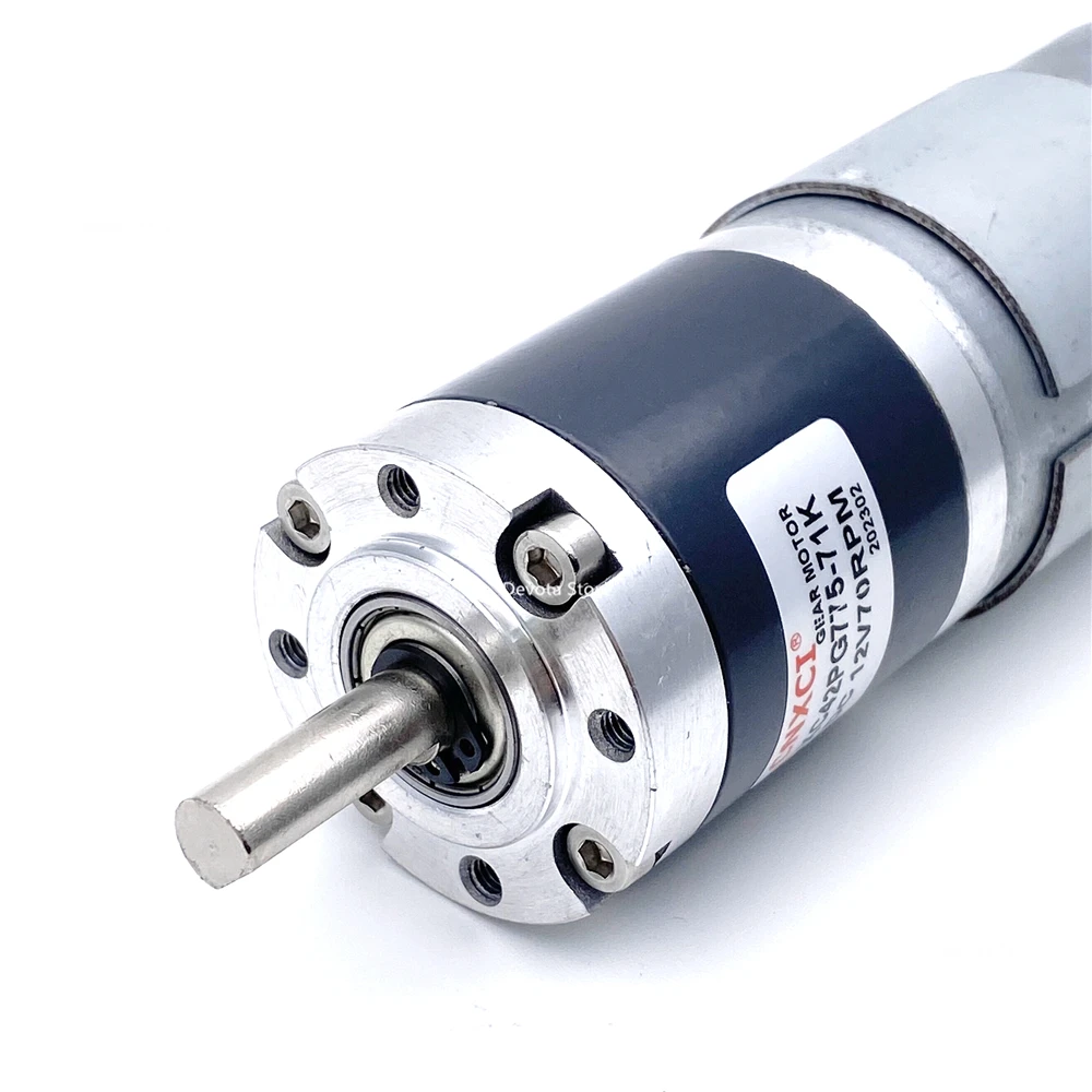 42MM DC Planetary Gear Motor Torque 12V 24V Brush LOW SPEED 775 8MM Shaft Power MOTOR 42PG775 6-1300rpm