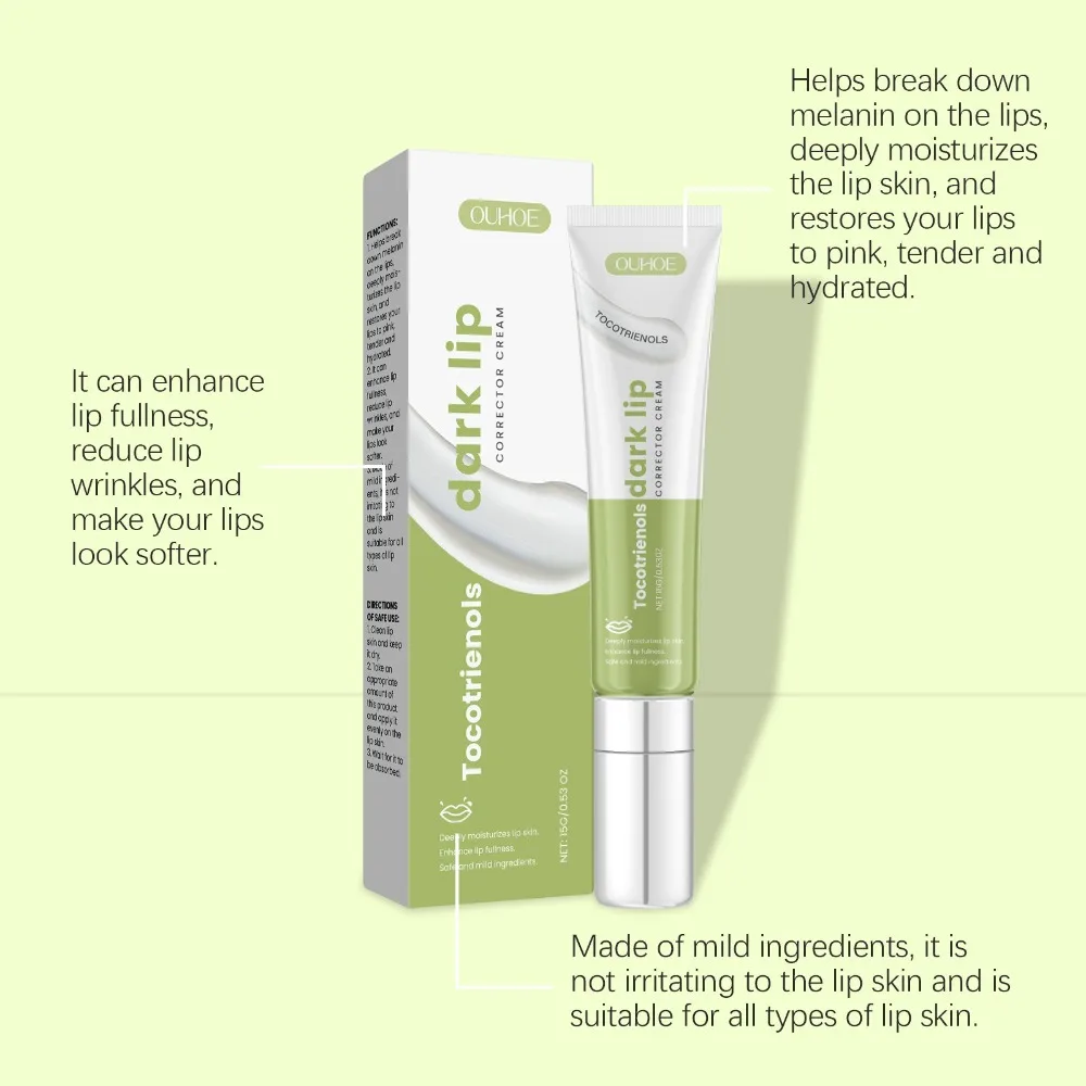 Crema aclaradora de labios nutritiva, aclara el Color de los labios, exfoliante de labios hidratante de larga duración, hidratación reparadora, bálsamo labial oscuro, cuidado de los labios