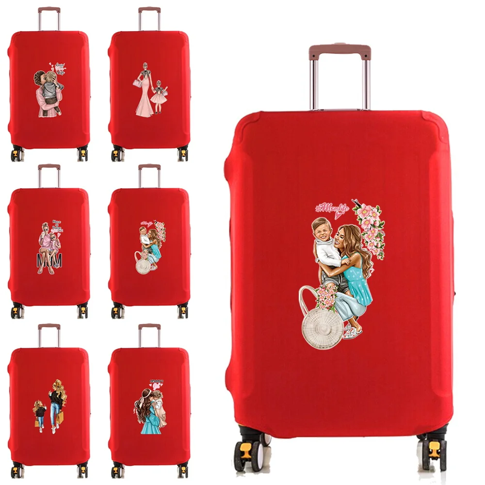 غطاء الأمتعة حامي مرونة الغبار حقيبة الموضة غطاء غبار صالح 18-28 بوصة عربة الأمتعة أمي طباعة إكسسوارات السفر #1