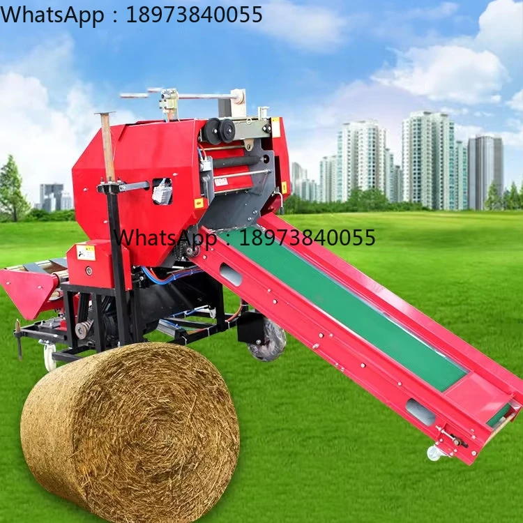 

CE Approved Mini Forage Silage Round Baler and Wrapper Machine Hay Wet Biomass Straw Wrapper Silage Baler
