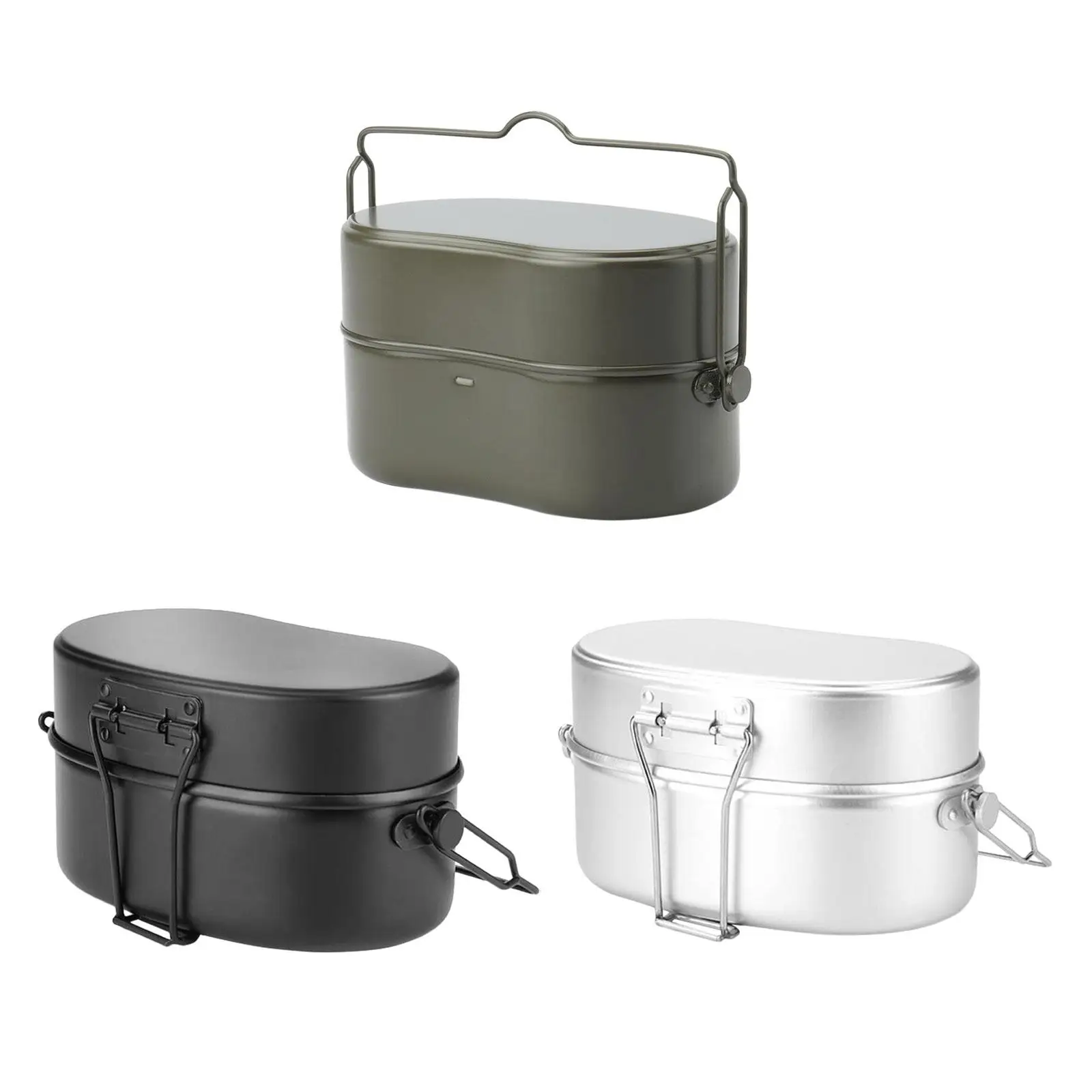 

Outdoor Lunch Box Aluminum Outdoor Activities Working Camping Food Container