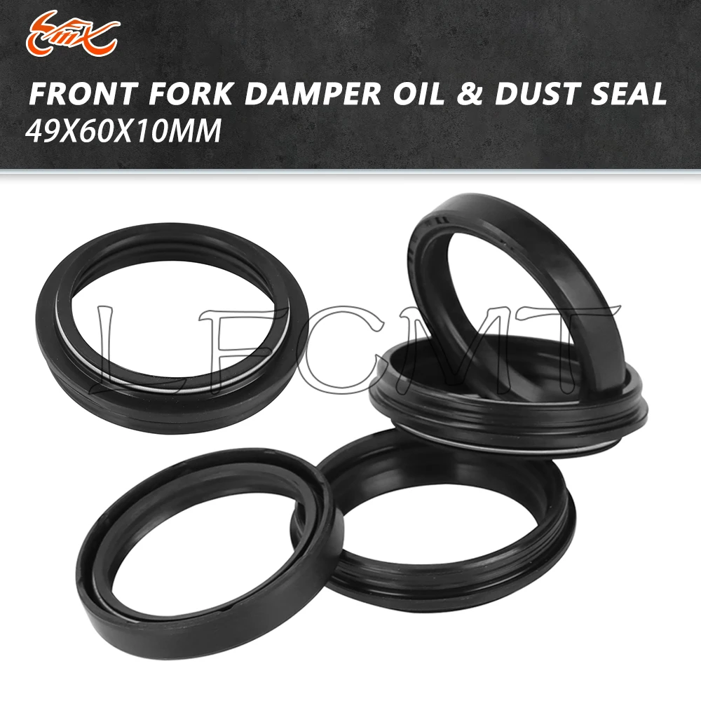 

49x60x10 Motorcycle Front Fork Oil Seal 49*60 Dust Seal Fit for Suzuki DR-Z 400 DRZ400 E S 2000-2012 RM250 RMZ RM-Z 450 VLR1800