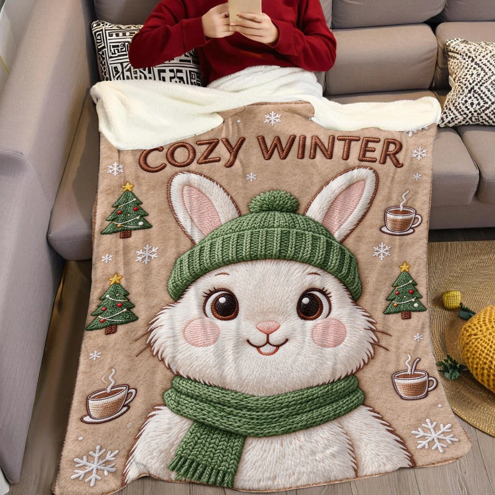 Stitch Gray Plaid Flannel Fleece Blanket Soft Cozy Throw Blanket for Couch Bed Sofa Lightweight Plush Bed Blanket All Season Use