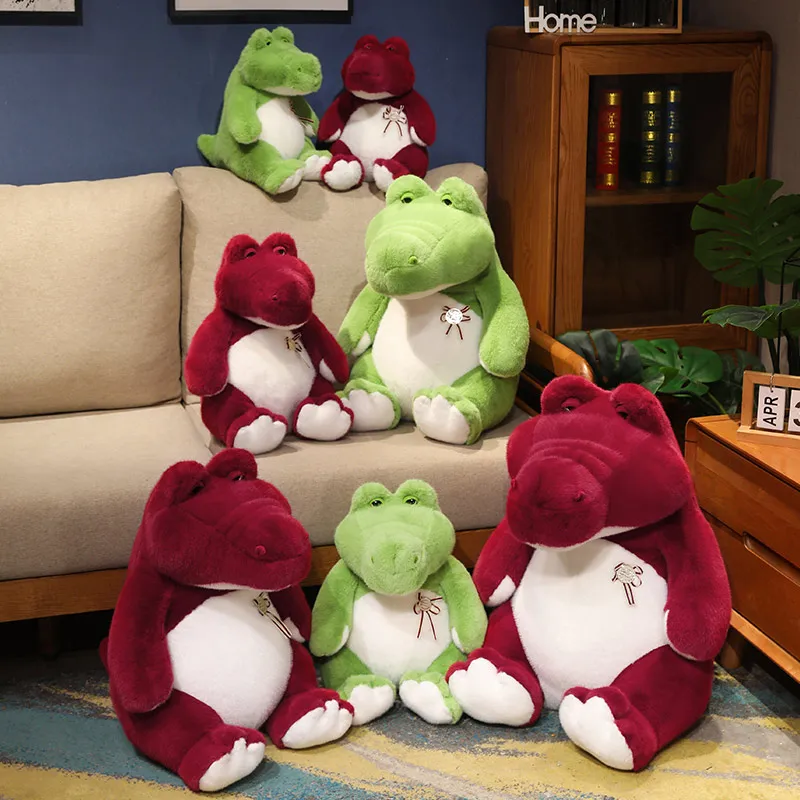 30-50cm New Cute Crocodile Plush Doll Pillow Green Brown Realistic Reptile Plush Toy Home Decoration Birthday Gift for Boys