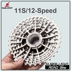 WUZEI SL CNC Road Bike 12/11S Ultralight Freewheel 11-28/32/34/36T Bicycle Cassette Flywheel 12 Speed K7 Gravel 11V Sprocket