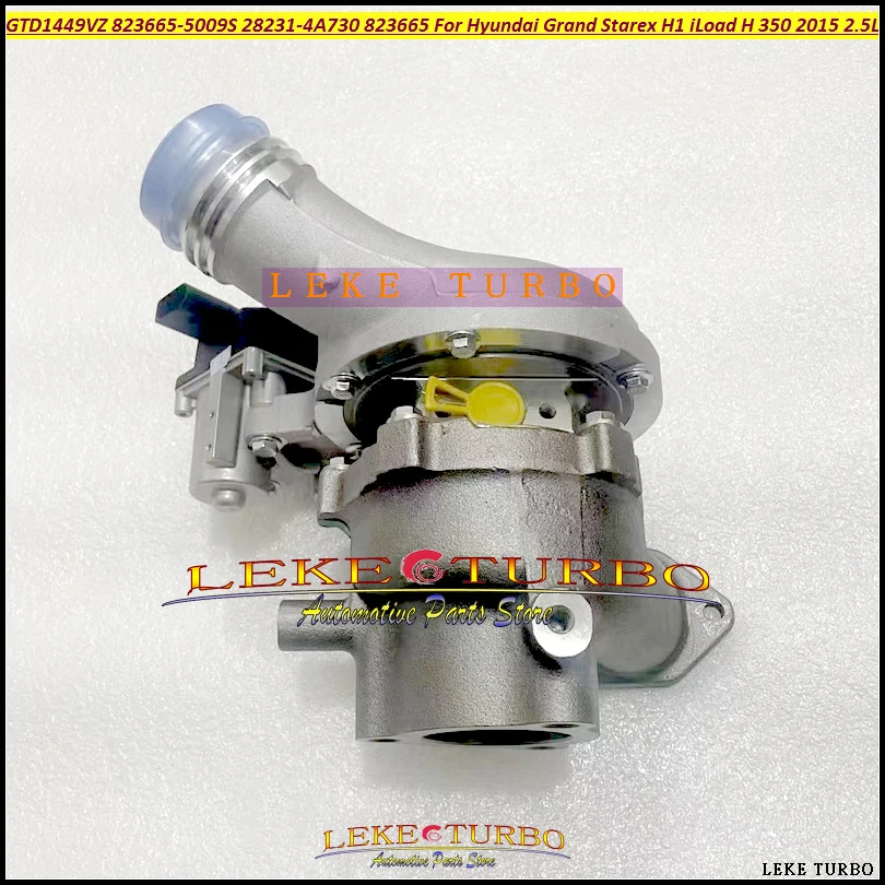 

GTD1449VZ 823665 823665-5009S Турбокомпрессор 282314A730 28231-4A730 823665-5009 Турбо для Hyundai Grand Starex H1 iLoad H 350 2.5L