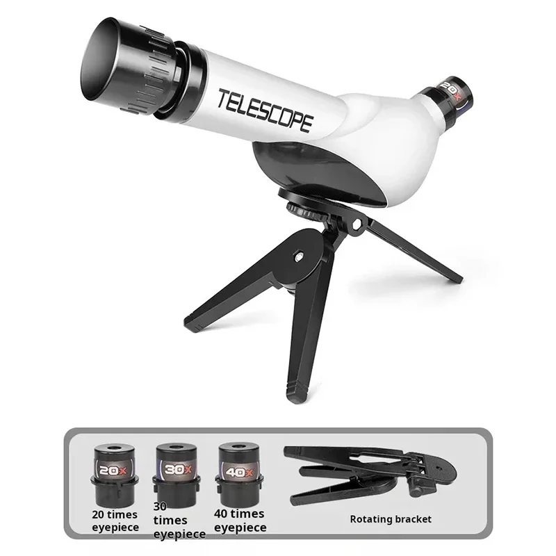 Kids Telescope Science Experiment Monocular for Beginners Puzzle Science Spyglass Teaching Educational Toy Children Xmas Gift