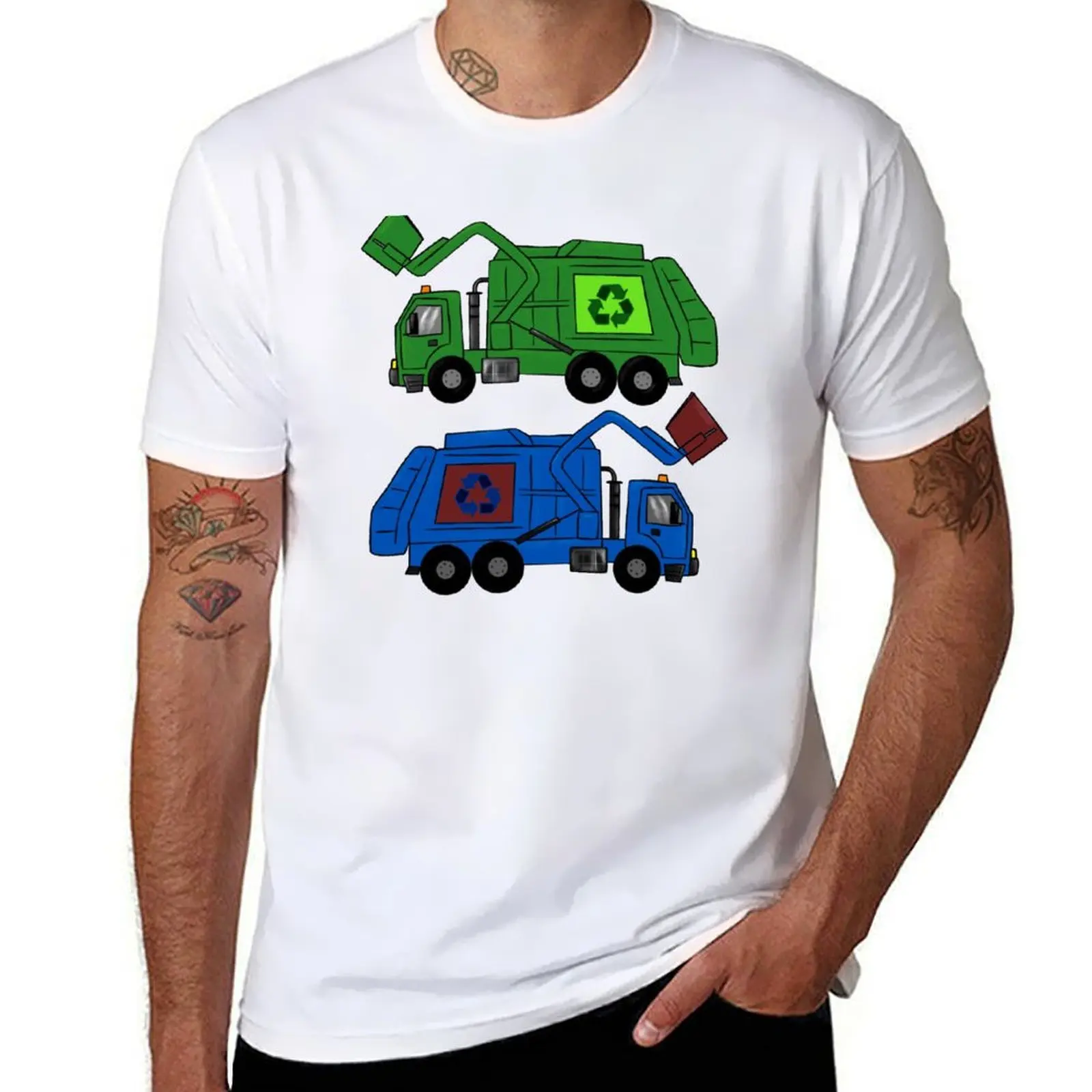 

Garbage Trucks T-Shirt Christmas Theme Tee Top