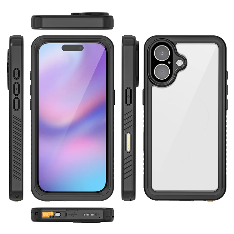 Shellbox verbesserte wasserdichte Handyhülle für iPhone 17 Pro Max/17 AIR/16/15/14/13360, vollständige Abdeckung, IP68-Zertifizierung – Detail 9