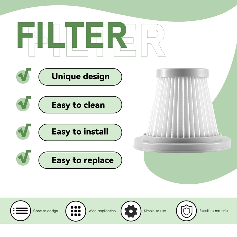 Filters Vacuum Cleaner Washable HEPA Filter For Deerma DX118C DX128C Vacuum Cleaner Accessories