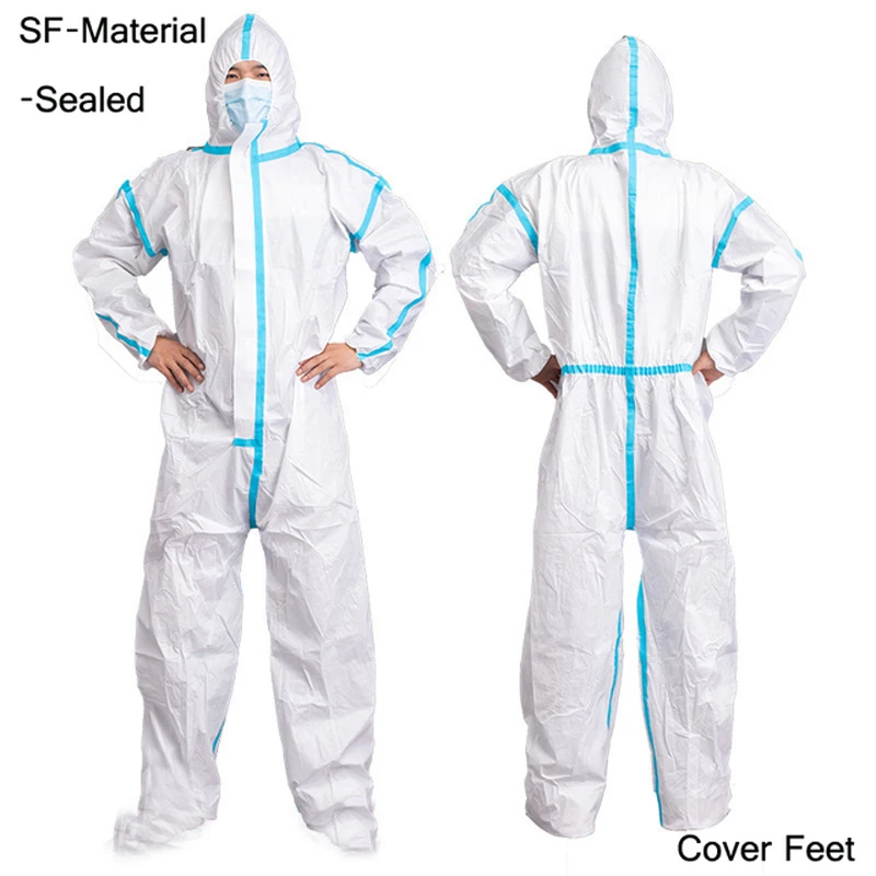 Industry Disposable Non-woven fabric Protective Breathable dustproof Safety Clothing Work Spary Painting Clothes overall Suit