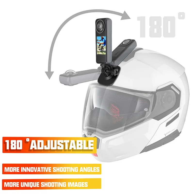 For Insta 360 X4 Camera Fixed Adhesive Base Gopro 12 Flexible Adaptive Bracket Motorcyc Non-Slip Helmet Mount Accessories Kit