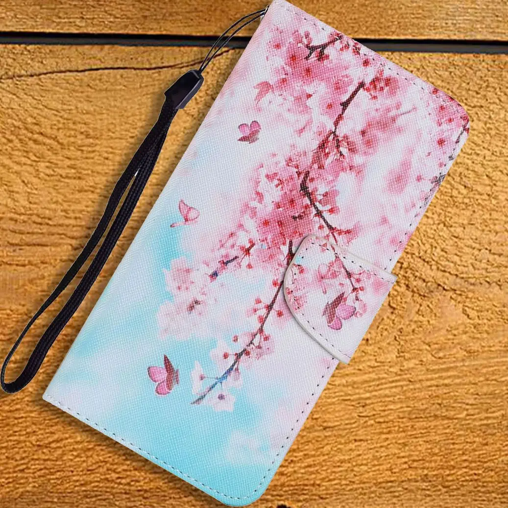 

Cute Flower Kids Flip Phone Wallet For Case Redmi 7A 8 8A 9 9A 9C 9T 10 Xiaomi Mi 11 11T 10T Lite Card Slot Patterned Cover D20F