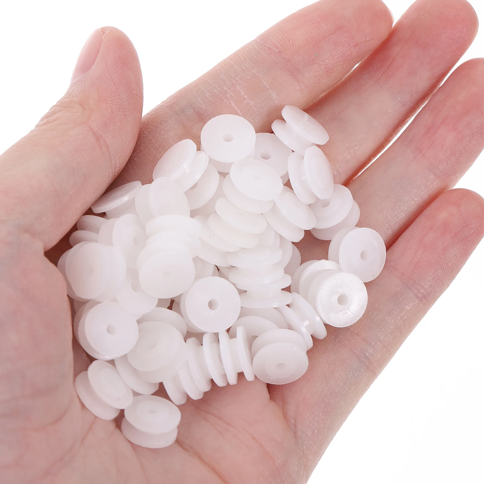 

100pcs Gear Mini Wheel Model Belt 2mm Shaft DIY Toy Car 2Mm Hole Plastic Belt Pulley Airplane Plastic Gear Motor Parts
