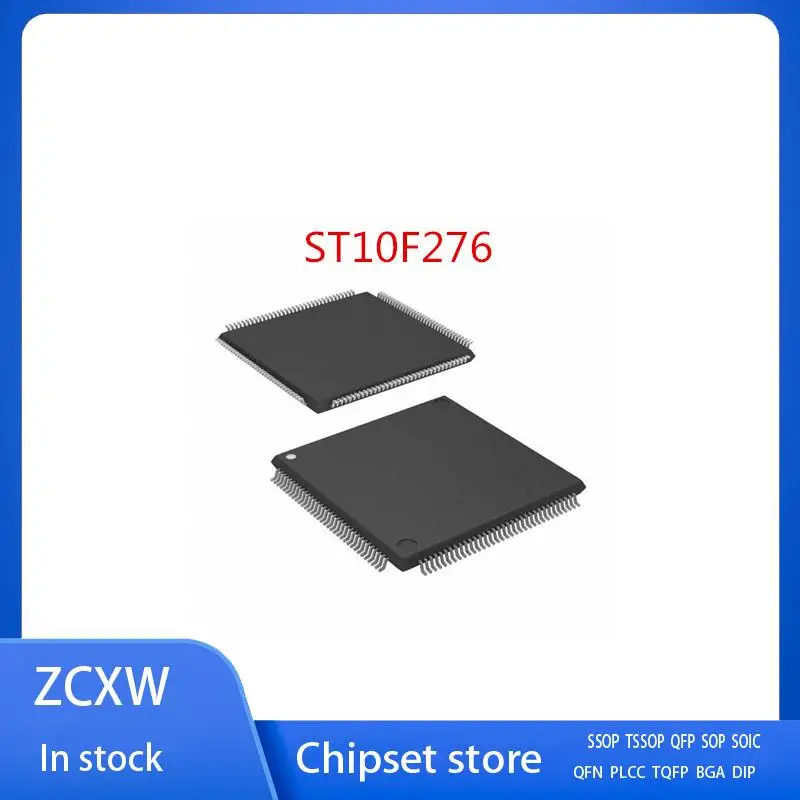 New   2Pcs/Lot  ST10F276  ST10F276-CEG  20X20X1.4MM  LQFP-144