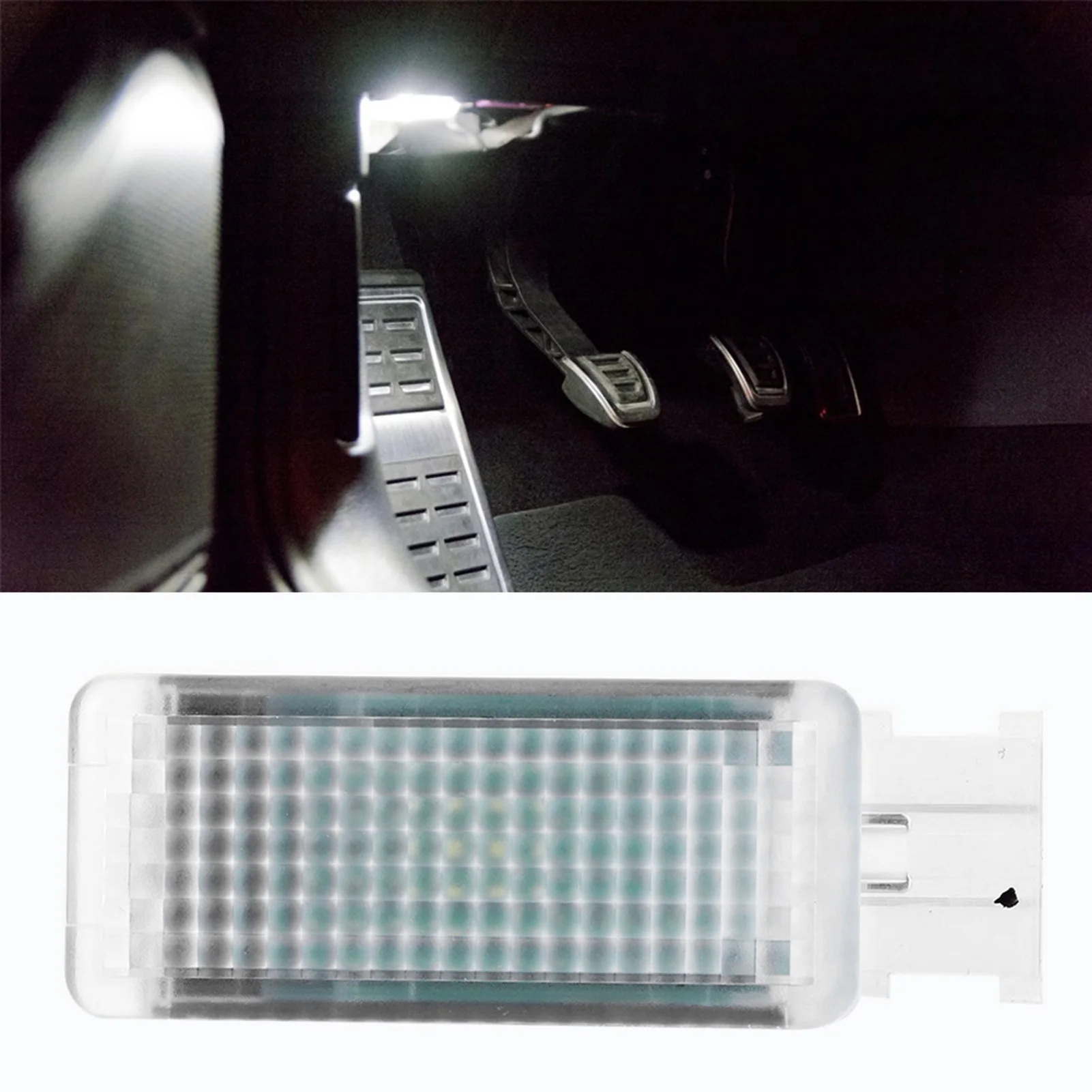 2Pcs Footwell Light Kit OEM 5G0947409 Coding Required For VW Golf 7 MQB Front Rear Ambient Interior LED