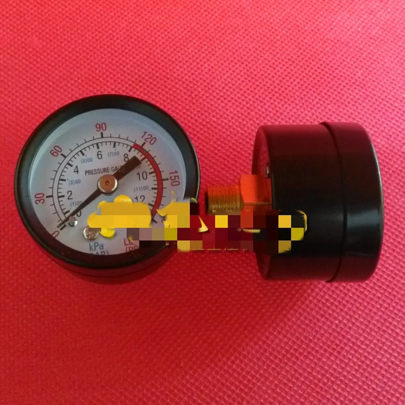 1pc pressure gauge Y50 1/4 plastic case iron case  Small air compressor 3P5P accessories