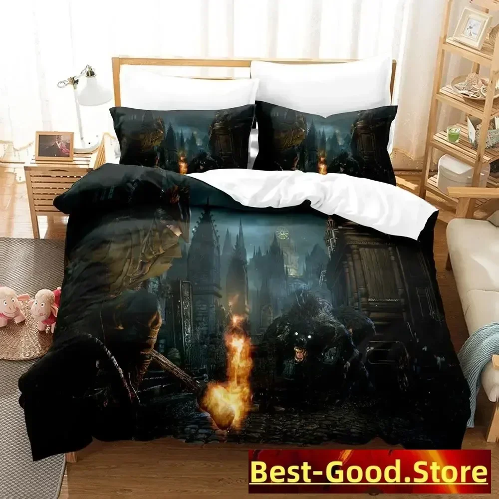 

Bloodborne Lady Bedding Set Single Twin Full Queen King Size Bed Set Adult Kid Bedroom Duvetcover Sets Anime parure de lit Bed