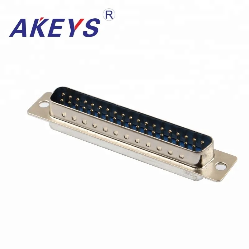 1PC VGA Interface DB37 Pin Double Row Blue Core Male VGA Adapter Interface