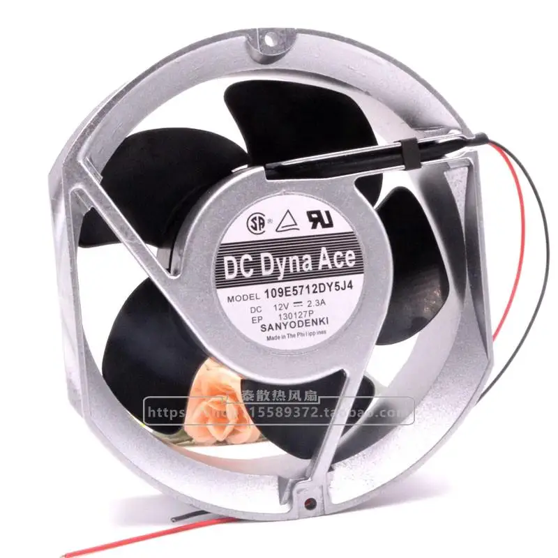 

Sanyo 109 E5712dy5j4 17251 12v 2.3A Aluminum Frame DC Cooling Fan 17.2cm