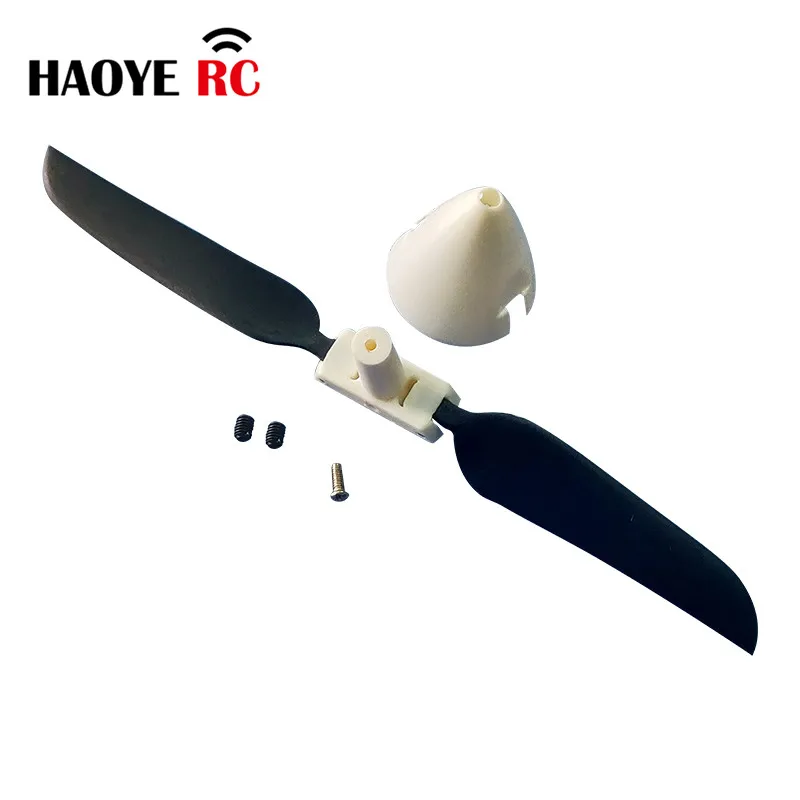 Haoye 1 Set Mini Plastic Folding Propeller Assembly HUB4mm Without Shaft2.0 For Low Power Brushless Motors For RC Airplane