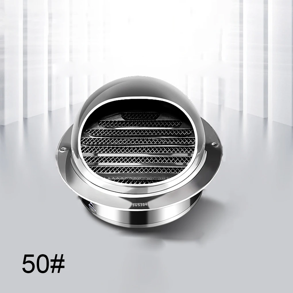 Silver Customizable Ventilation Grille For A Personalized Appearance Convenience Rustproof Windproof Cover Exhaust Hood 60