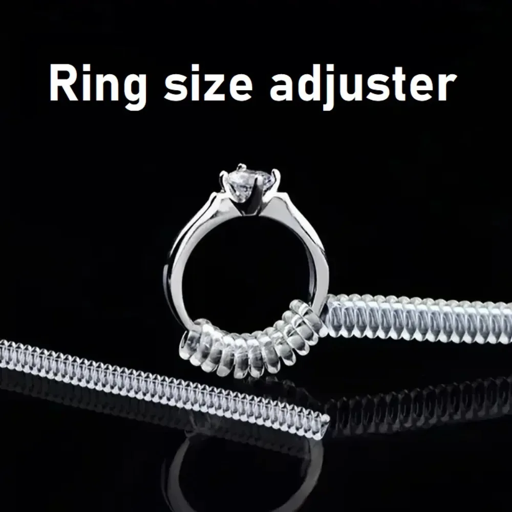 4/8Pcs Ring Size Adjuster Set Invisible Rubber Pad for Loose Rings Adjustable Ring Sizer Accessories Jewelry Tool