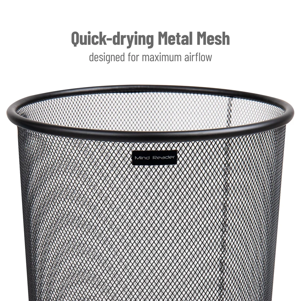 Multifunctional Metal Mesh Umbrella Stand Organizer Quick-Drying Storage Solution Umbrellas Canes Walking Sticks Wrapping Paper