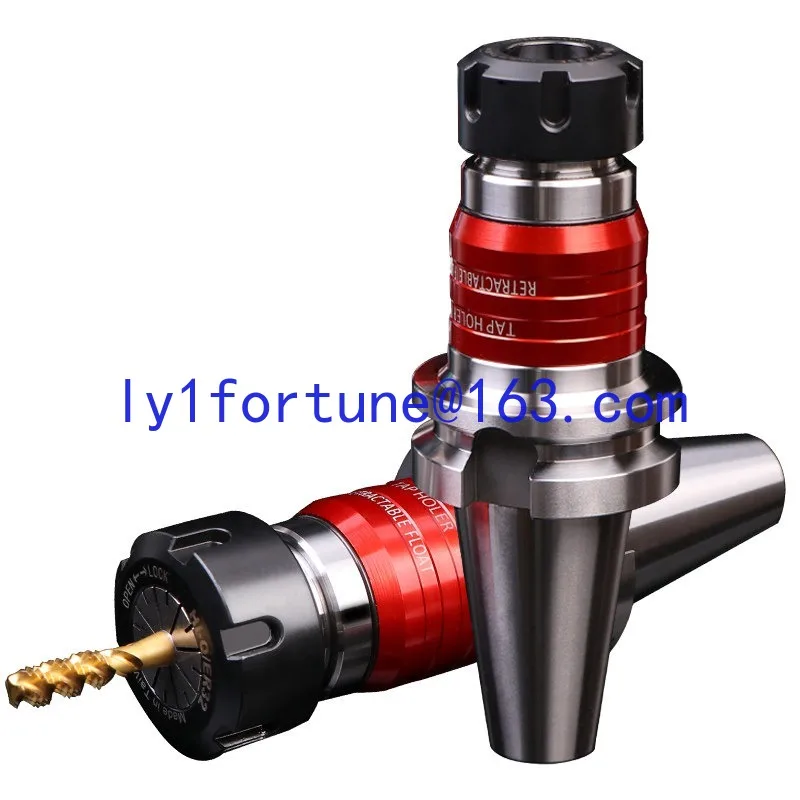 BT40 handle CNC lathe tapping teeth TER tapping handle elastic floating bidirectional telescopic chuck