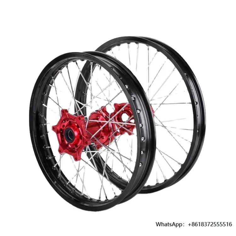 

Premium SUR RON / TALARIA WHEELSET BLACK RIMS & BLACK HUBS - 21/18