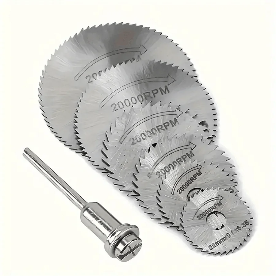 

7pcs/Set High-Speed Steel Saw Blades - Cut Wood, Plastic, Copper, Aluminum & Soft Metals - 3.2mm Rod Electric Mill Accessories,T