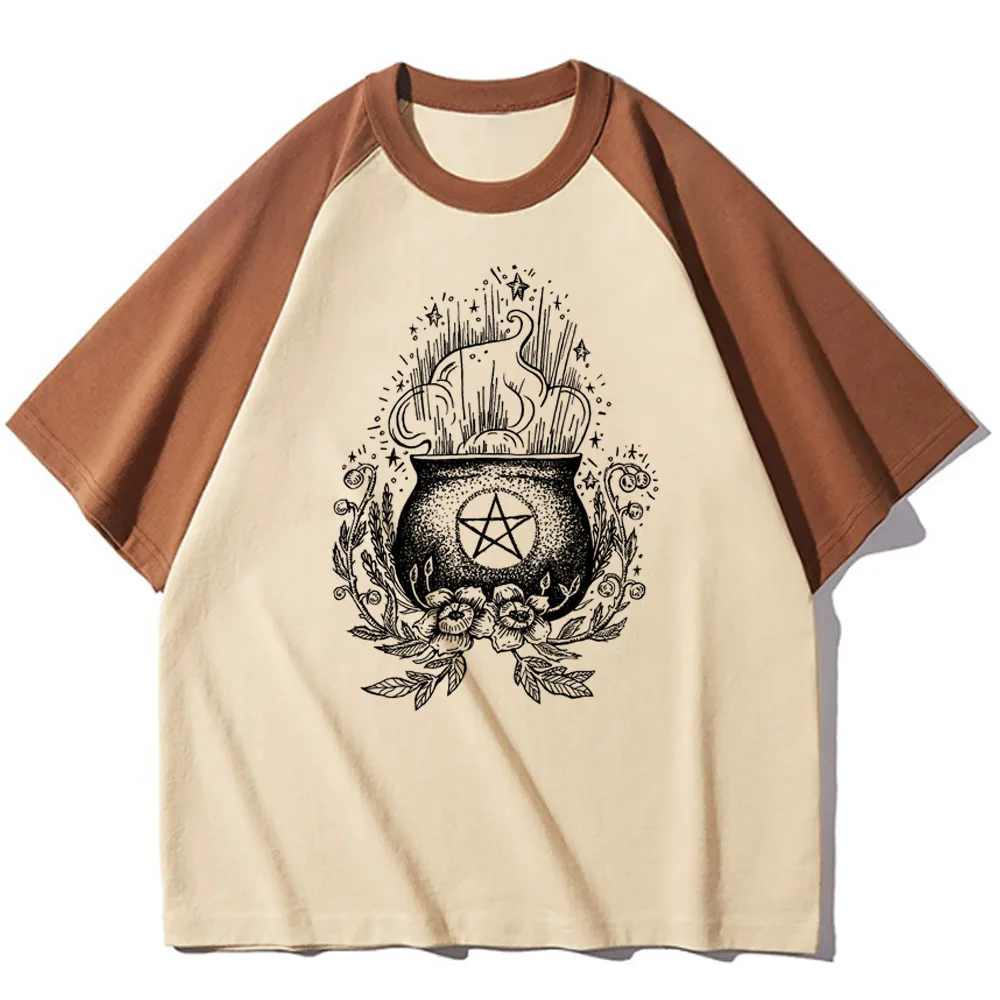 Witch t shirt women Comfortable Breathable Trendy aesthetic Digital 80s top tees University Comfortable Graphic Gothic Classic